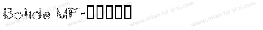 Bolide MF字体转换